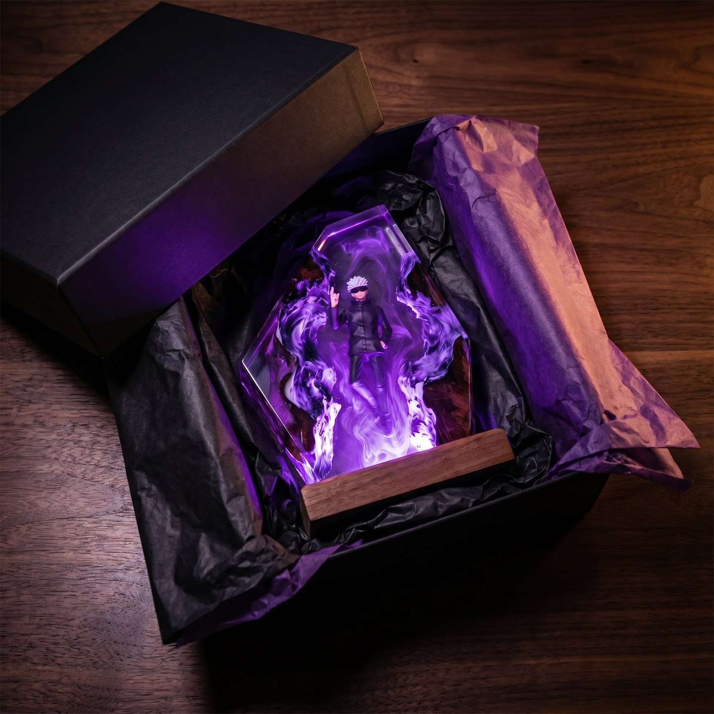Gojo Satoru — Purple Infinity Resin Lamp
