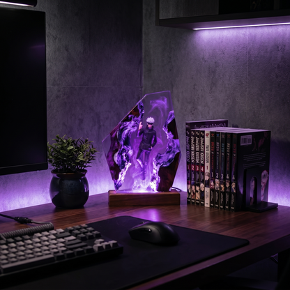 Gojo Satoru — Purple Infinity Resin Lamp